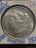 Obverse of the 1879 Morgan Dollar in flip