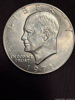 Obverse of 1971 Eisenhower Dollar