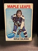 Front of 1975-76 O-Pee-Chee #283 Borje Salming card