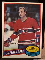 Front of 1980-81 Topps Guy Lafleur card