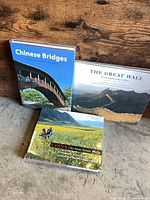 All three hardcover China-themed books side by side