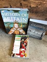 Front covers of the three paperback books