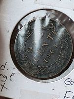 Reverse showing ONE CENT 1904 within wreath