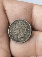 Obverse of 1906 Indian Head cent
