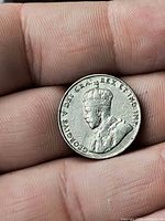 Obverse with King George V portrait and inscription