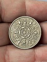 Reverse showing Tudor rose and 1963 date