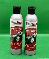 Front view of both PlastiKote Rust Converter bottles