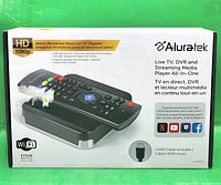 Front of retail box showing product image and key features