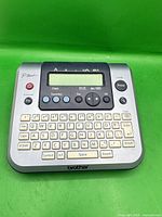 Front view showing keyboard and display