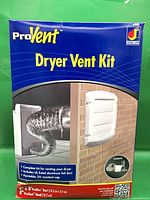 Front of retail box showing product name and photo of installed vent