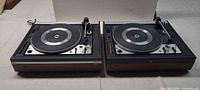 Both Dual 1225 turntables side by side showing full units