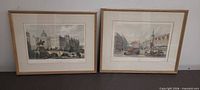 Both framed prints side by side to show complete lot