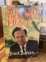 Front cover of Straight from the Heart showing title and author photograph