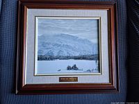 Front view of framed print
