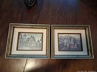 Both framed prints front view