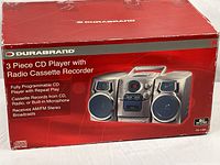 Retail packaging showing Durabrand CD-1493 system