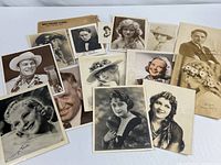 Group shot of all photographs and envelope