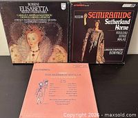 Front covers of the three Rossini opera albums