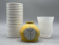 Three vases grouped together