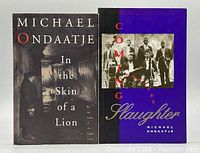 Front view of both paperback novels standing side by side