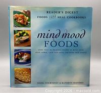 front cover of Mind & Mood Foods hardcover cookbook