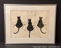 Full view of framed painting showing artwork and frame