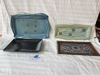 Overview of all five platters laid out