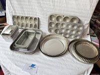 Entire lot showing all pans arranged together