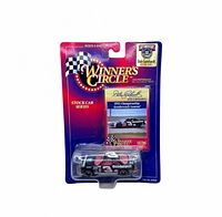 Front of sealed Winner's Circle blister pack showing car and card insert