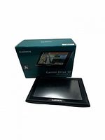 Front view of Garmin Drive 50 GPS with box