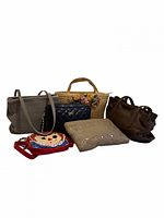 Group shot of all six handbags