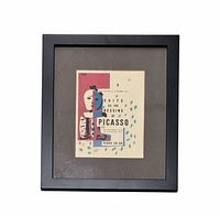 Full view of framed Picasso Verve lithograph
