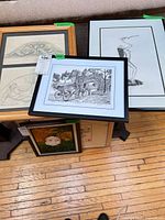 Group shot of all four framed artworks