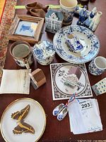 Overview of entire assortment on table