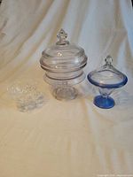 All three candy dishes side by side