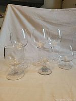 All six mixed glasses on backdrop