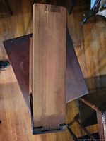 Close-up of dovetail joinery on drawer side