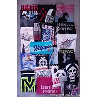 Front view layout of first 20 graphic tees