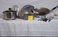 Group view of all cookware and tools