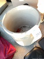 Top view showing cylindrical interior and wear