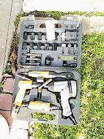 Full view of tool kit in carry case showing all components