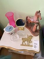 All items grouped on tabletop