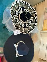 Top view showing both sombreros together