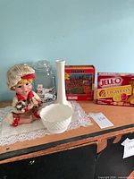 Group shot of all six items on table