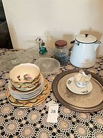 Group shot of entire lot on table