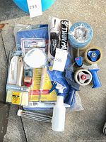 All items in lot laid out together