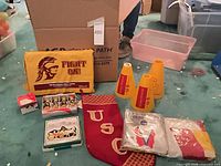 Group shot showing all items in lot on floor