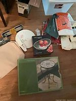 Group shot of all items on floor