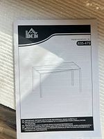 Assembly manual showing brand HOMCOM and model 835-479