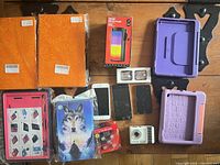 Overview of all devices, cases, speaker, camera, batteries